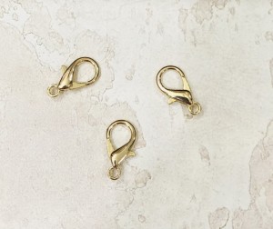 Карабин-застежка. Золото 21 мм