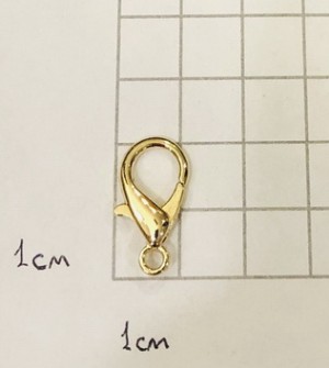 Карабин-застежка. Золото 21 мм