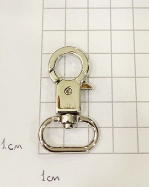Карабин для сумки. Никель 20 мм