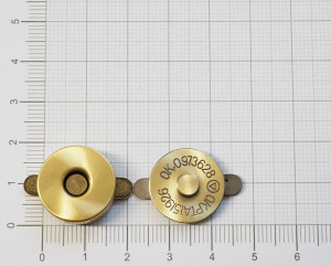 Магнитная кнопка 18 мм. Антик браш