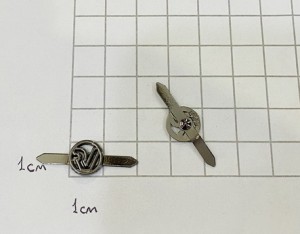 Украшение для обуви. Черный никель