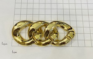 Цепочка для обуви. Золото