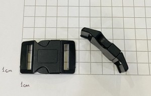 Фастекс пластиковый. Черный (20 мм)