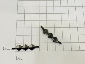 Украшение для обуви. Черный никель