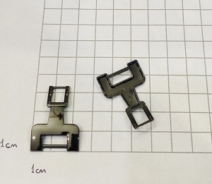 Украшение для обуви. Черный никель