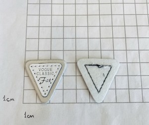 Нашивка кожаная. Серебро + белый