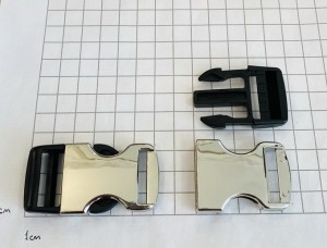 Фастекс никель + черный (25 мм)