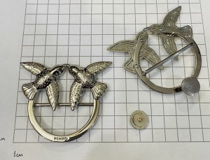 Пряжка. Никель (47 мм) Pinko