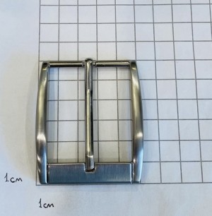 Пряжка ременная. Никель сатен 40 мм