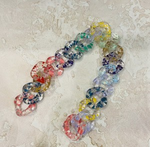 Цепочка пластиковая декоративная 23х23х5 мм