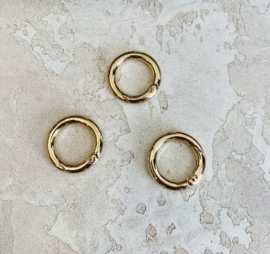 Кольцо карабин для сумки. Золото