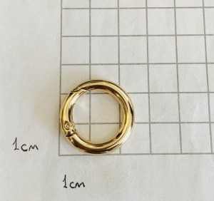 Кольцо карабин для сумки. Золото