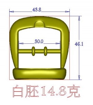 Пряжка. Никель (30 мм)