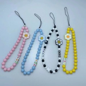 Шнурок для телефона брелок женский украшение браслет на руку (желтый)