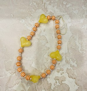 Шнурок для телефона брелок женский украшение браслет на руку (желтый)