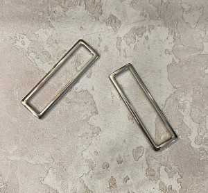 Рамка - ручкодержатель. Никель 50 мм