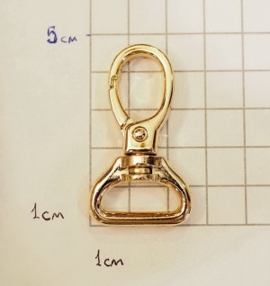 Карабин для сумки. Золото 20 мм