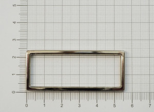 Рамка - ручкодержатель 51х24 мм. Никель