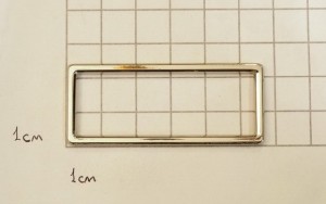 Рамка - ручкодержатель. Никель 51х24 мм