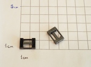 Украшение для обуви. Черный никель + стразы