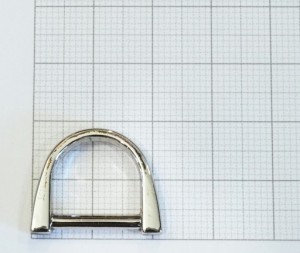 Полукольцо никель полированный 14 мм