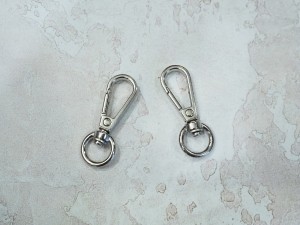 Карабин для сумки. Никель роллинг 11 мм