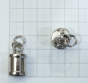 Наконечник декоративный с кольцами. Никель