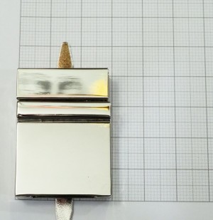 Замок для сумки. Никель 30х40 мм