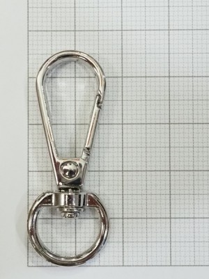 Карабин для сумки. Никель 13 мм
