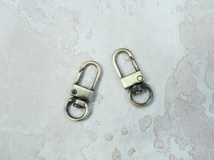 Карабин-застежка. Антик браш 9 мм