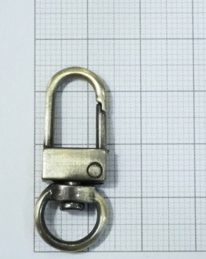 Карабин-застежка. Антик браш 9 мм