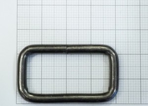 Рамка - ручкодержатель. Черный никель роллинг (32 мм)