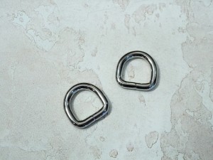 Полукольцо для сумки. Никель (15 мм)