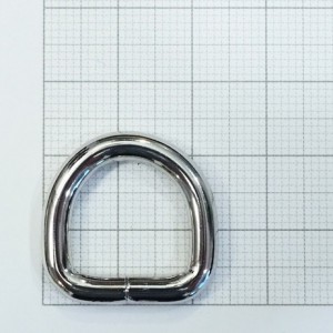 Полукольцо для сумки. Никель (15 мм)