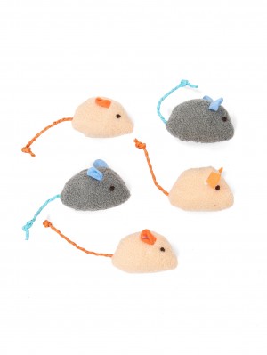 Игрушка мышка для кошек (набор 5 штук)