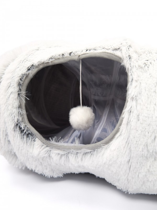 Игровой тоннель для кошек с лежанкой. 80х26 см