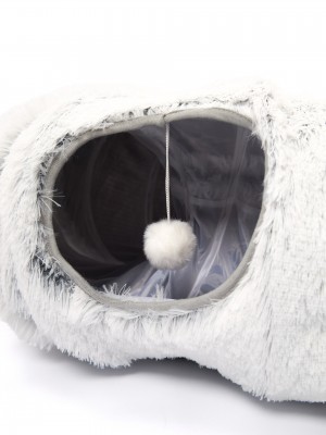 Игровой тоннель для кошек с лежанкой. 80х26 см