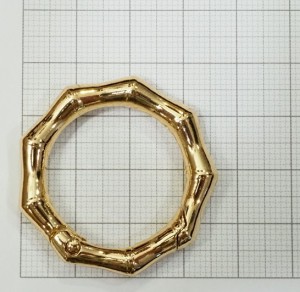 Кольцо карабин для сумки. Золото 25 мм