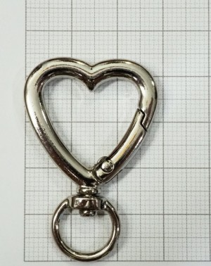 Кольцо карабин для сумки. Никель 20 мм