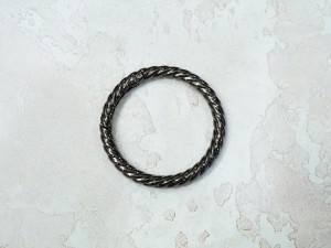 Кольцо карабин для сумки. Черный никель 37 мм