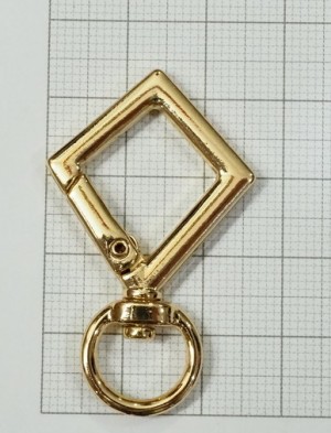 Кольцо карабин для сумки. Золото 10 мм