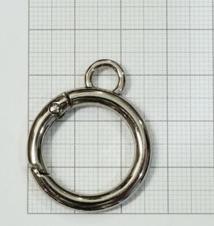 Кольцо карабин для сумки. Никель 19 мм