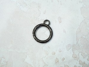 Кольцо карабин для сумки. Черный никель 19 мм