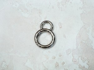 Кольцо карабин для сумки. Никель 20 мм