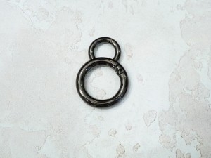 Кольцо карабин для сумки. Черный никель 20 мм