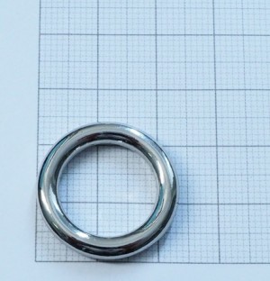 Кольцо для сумки. Никель 16х24х4 мм