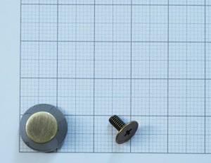 Ножка на винте. Антик браш13 мм