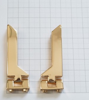 Ручкодержатель уголок. Золото