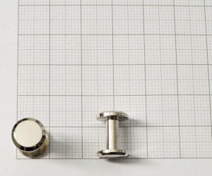 Кобурной винт 10х10 мм. Никель