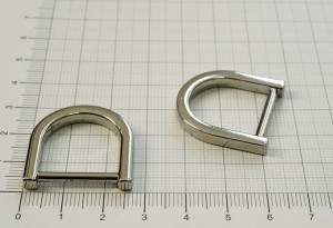 Полукольцо 20 мм. Никель полированный